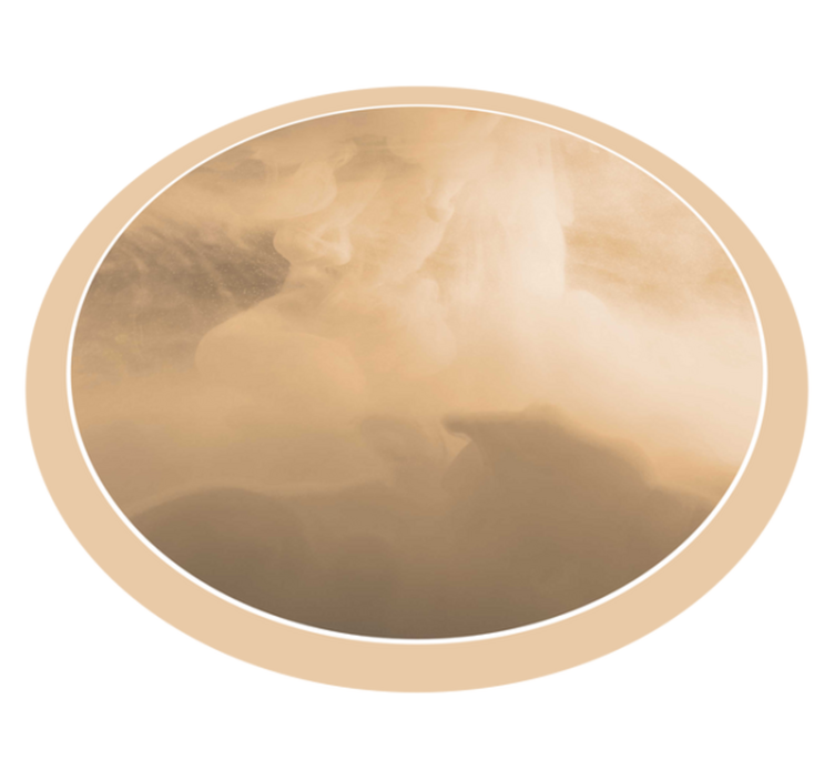 Soft Cream Waves bathroom vinyl rug - TenStickers