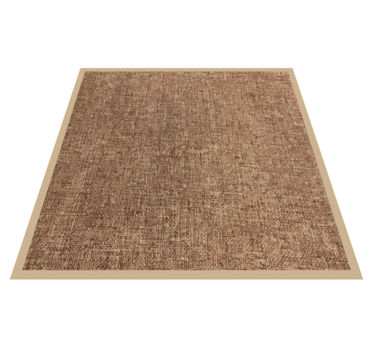 Beige colour natural fiber texture carpet - TenStickers
