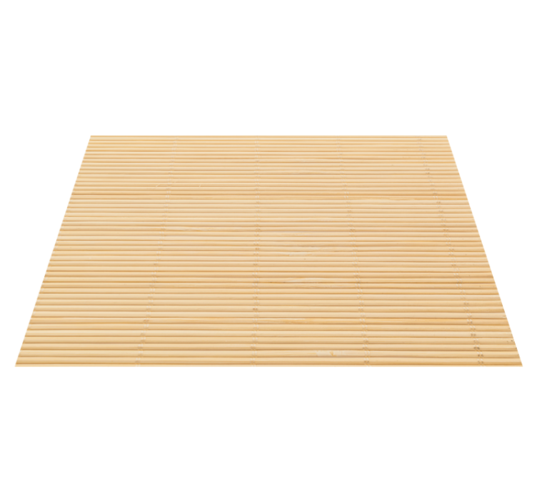 Natural Bamboo Texture entrance hall vinyl rug - TenStickers
