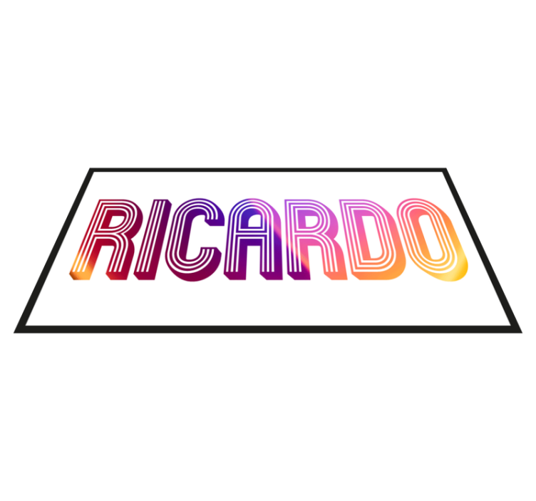 Custom Name neon teenage bedroom vinyl rug - TenStickers