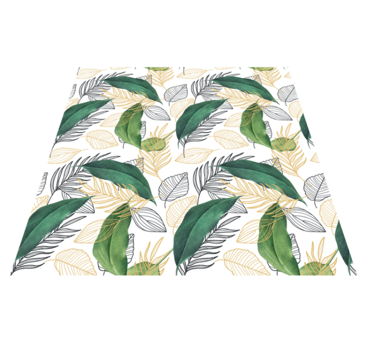 Rich Foliage Element nature vinyl rug - TenStickers