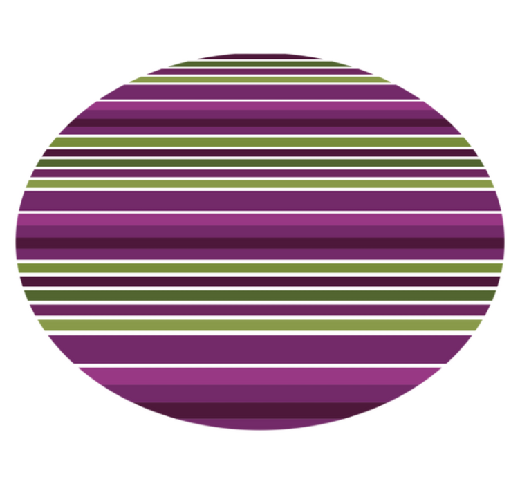 Green and purple stripes vinyl rug - TenStickers