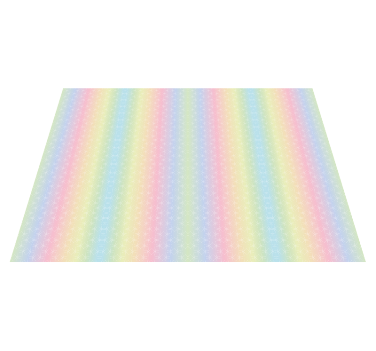 Glitter rainbow sky teen vinyl rug - TenStickers