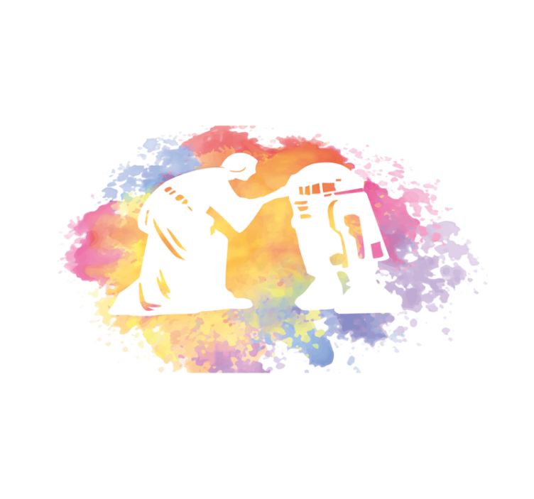 Aquarella galactic saga teenage bedroom vinyl rug - TenStickers