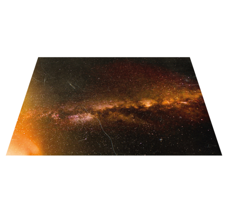 Cosmic Galaxy View star vinyl rug - TenStickers