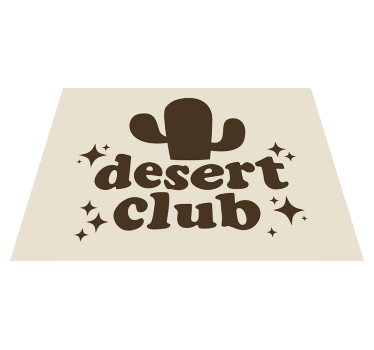 Psychedelic desert club living room rug - TenStickers