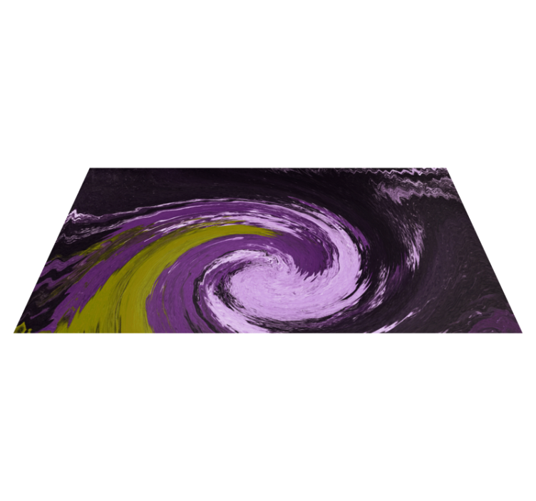 Spiraling colour flows teenage bedroom vinyl rug - TenStickers