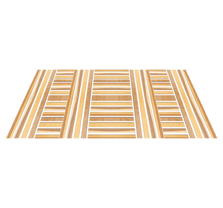 Stylish Wooden stripes vinyl rug - TenStickers