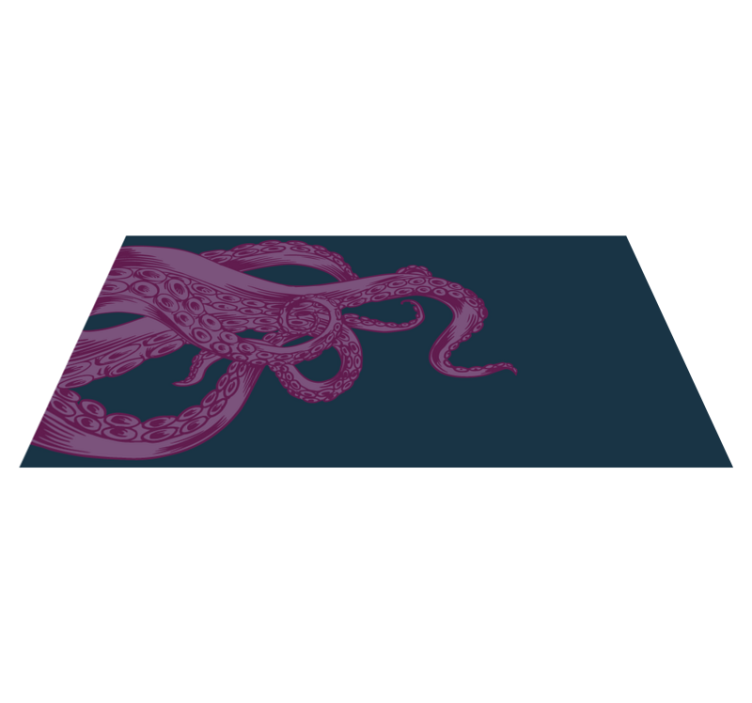 Octopus Ornament Overlay animal mat - TenStickers