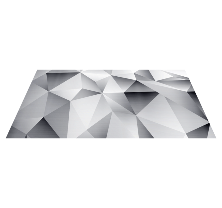 Silver cosmic geometric entrance hall tiles - TenStickers