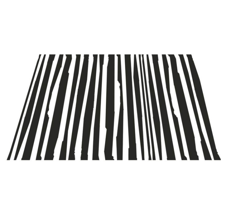 Striped Monochrome Design stripes carpet - TenStickers