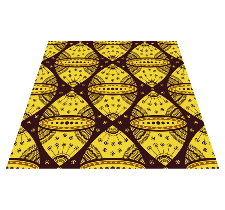 Mandala vinyl rug inspired by symmetry - TenStickers
