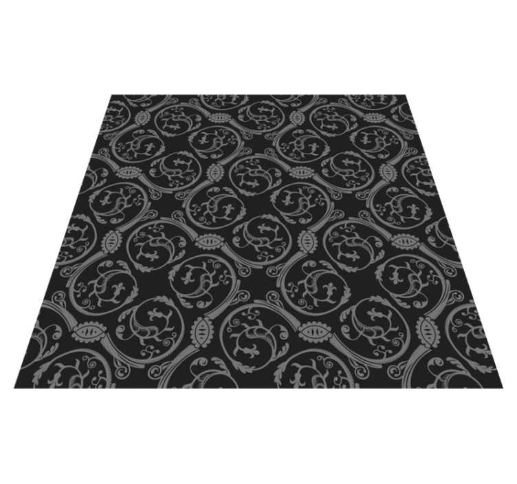 Ornate Mandala Pattern mandala vinyl rug - TenStickers