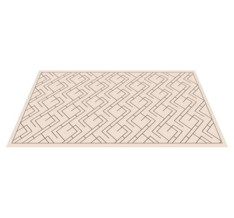 Mid-century style Design modern rug - TenStickers