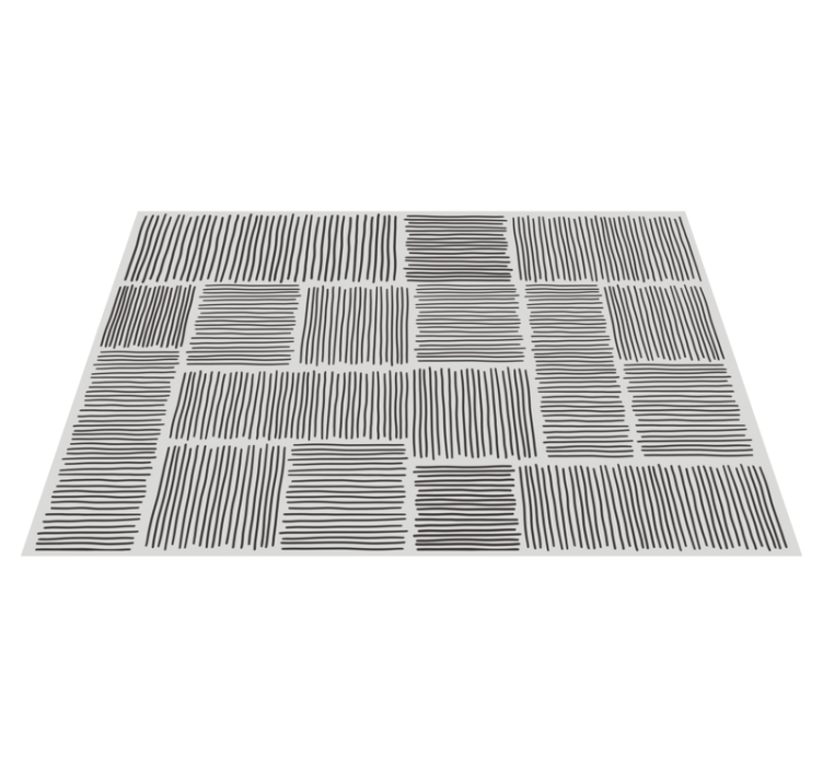 Monochromatic Line Patterns stripes vinyl carpet - TenStickers