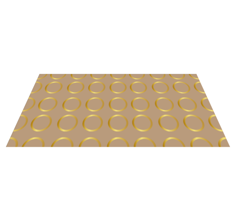 Geometric Circular Pattern stripes vinyl carpet - TenStickers