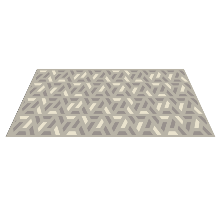 Abstract Herringbone geometric vinyl rugs - TenStickers