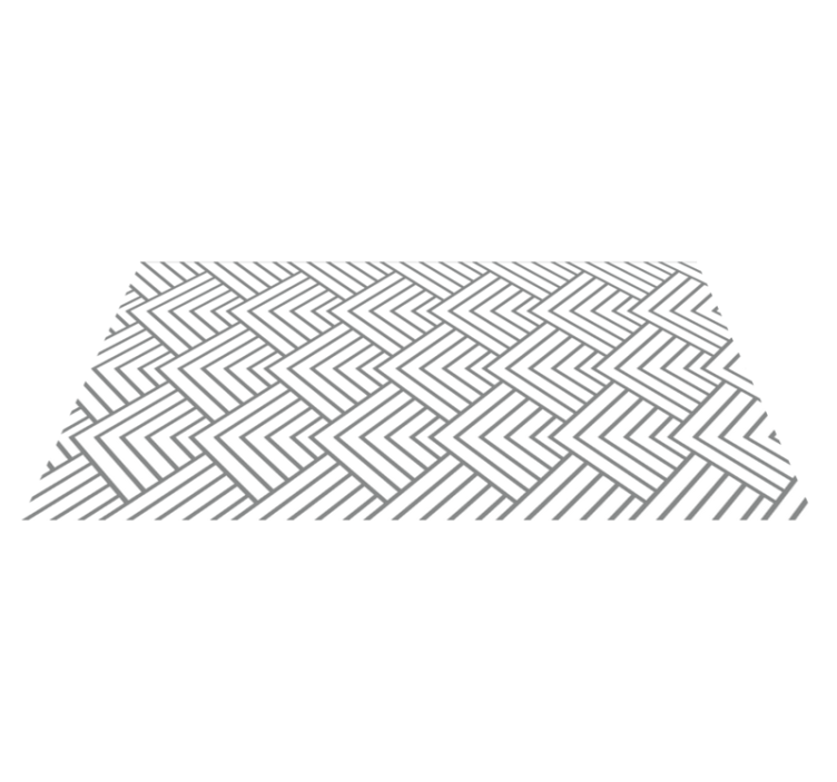 Geometric labyrinth geometric vinyl rug - TenStickers