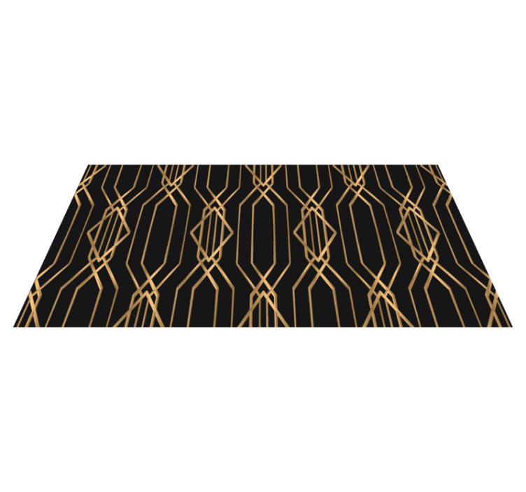 Art Deco Elegance geometric vinyl rug - TenStickers