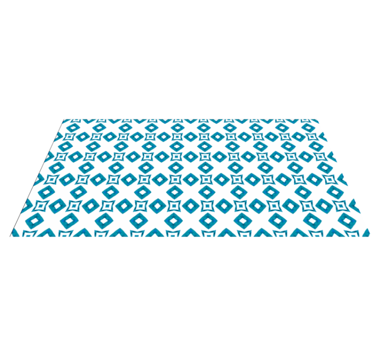 Diamond motif geometric vinyl rug - TenStickers
