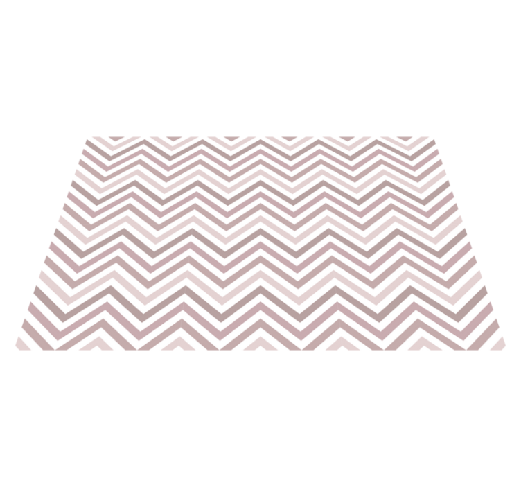 Chevron Pattern Design geometric vinyl rug - TenStickers