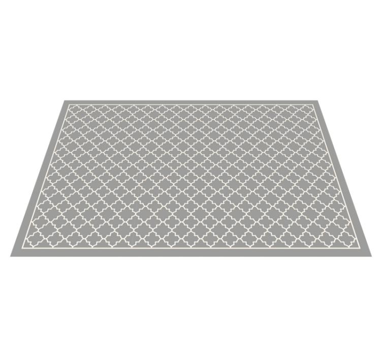 Moroccan Trellis minimal vinyl rug - TenStickers