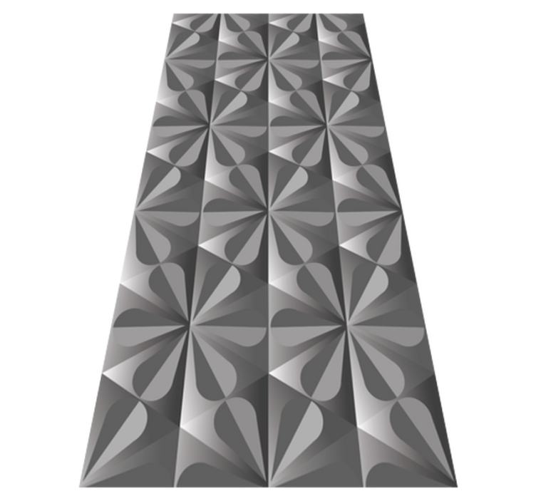 Geometric Symmetry geometric vinyl rug - TenStickers