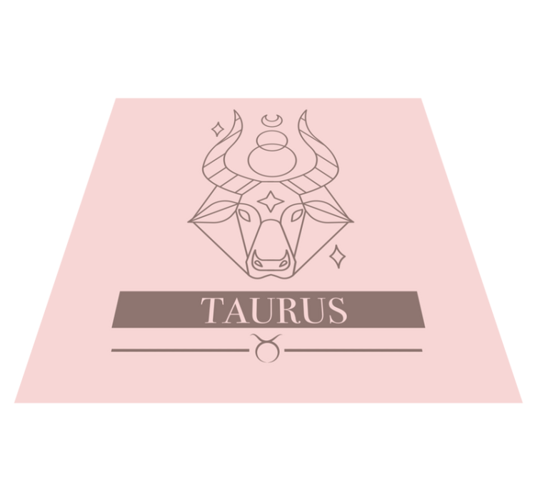 Taurus zodiac sign texture vinyl rug - TenStickers