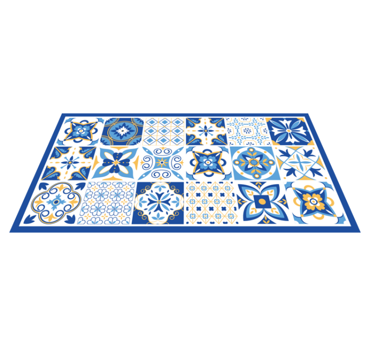 Ceramic Inspiration tile vinyl carpet - TenStickers