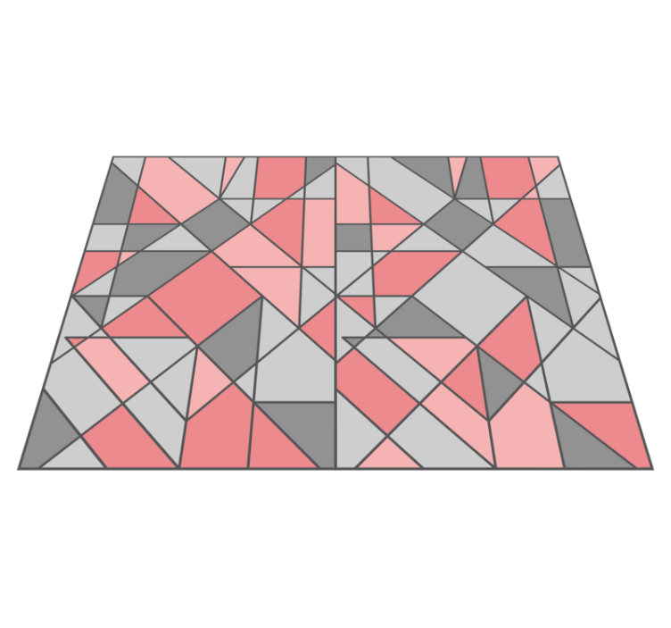 Geometric Abstraction geometric vinyl rug - TenStickers