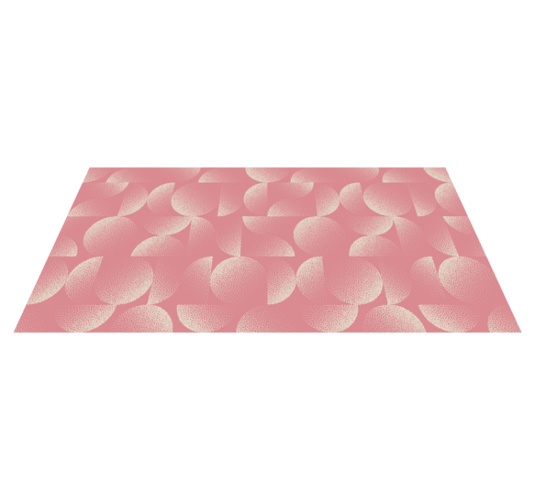 Textured Petals Pattern floral vinyl rug - TenStickers