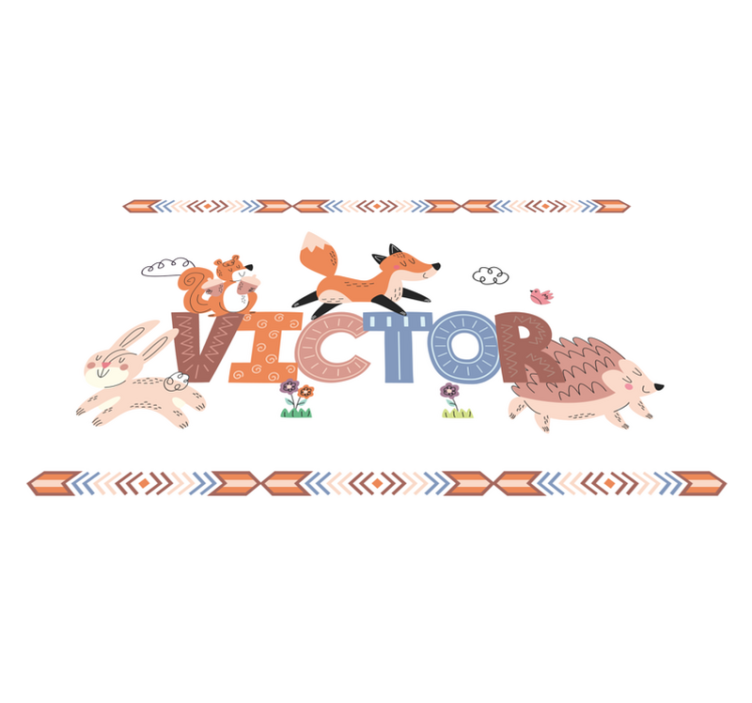 Customizable Critters custom vinyl rug - TenStickers