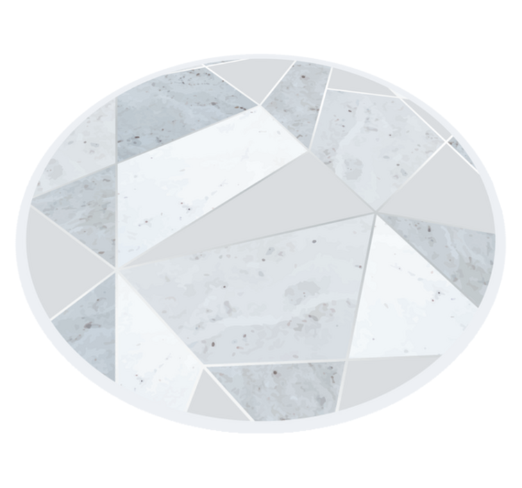 Marble geometric marble vinyl rug - TenStickers