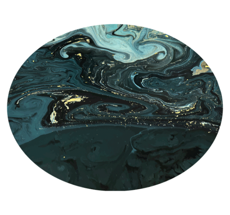 Swirling marble marble vinyl rug - TenStickers