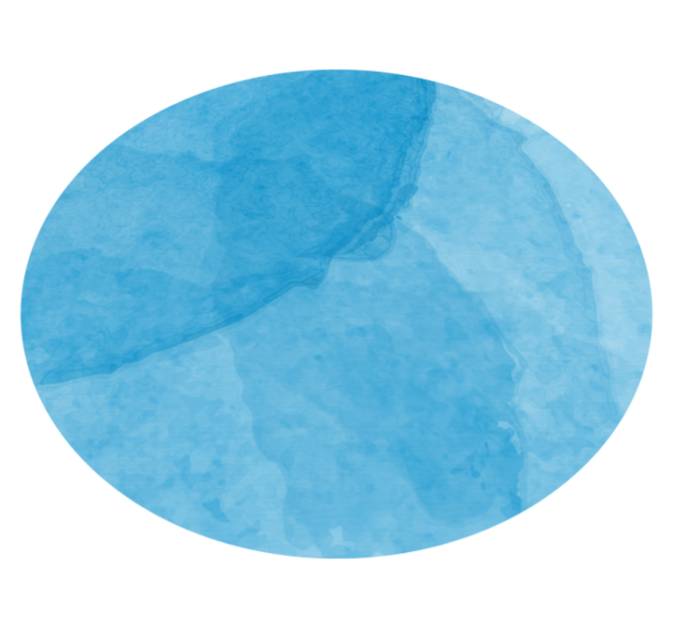 Abstract Blue Circular Design minimal vinyl rug - TenStickers