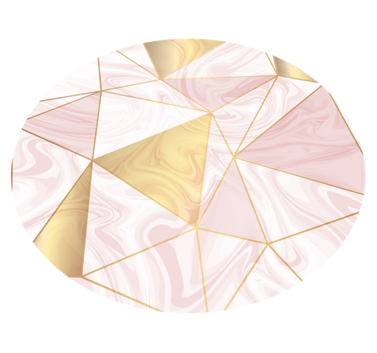 Geometric pink and gray diamond nordic rug - TenStickers