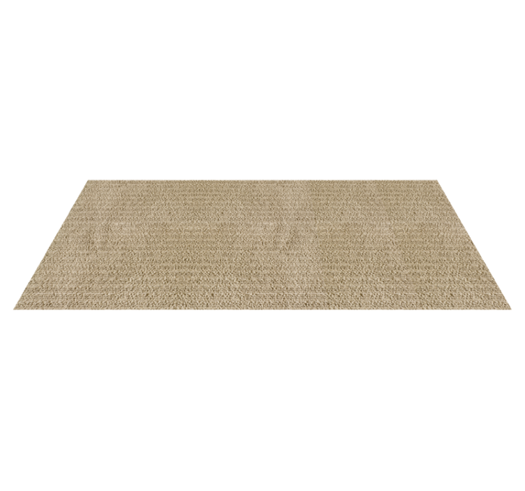 Beige monocolor fabric modern hallway rug - TenStickers