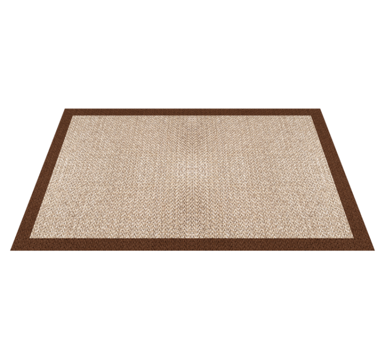 Rattan effect vinyl wood flooring carpet - TenStickers