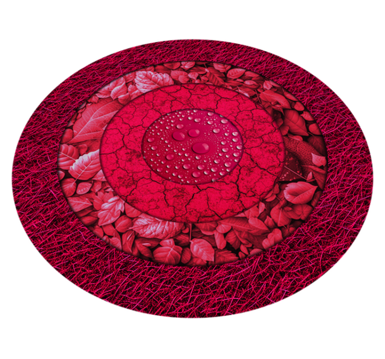 Textured Circular living room rug - TenStickers