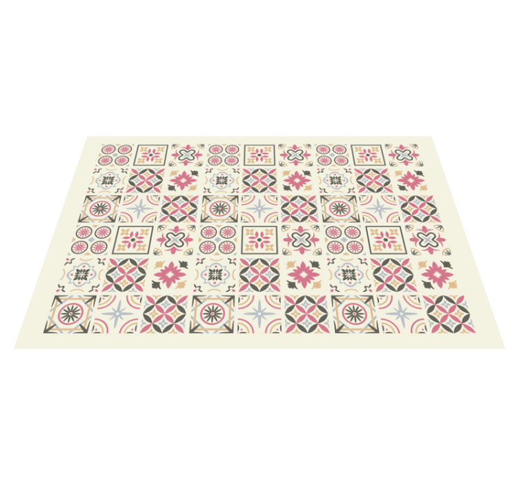 "Nicolle" collage tile carpet - TenStickers