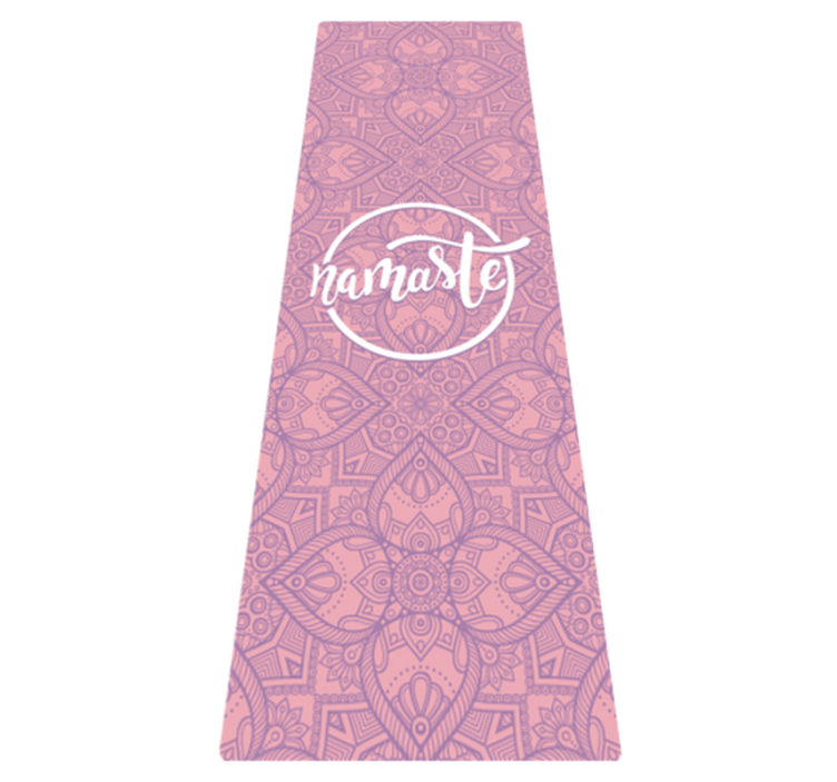 Namaste yoga custom floor rug - TenStickers