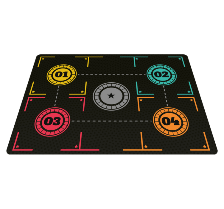 Basketball training rectangular floor rug - TenStickers