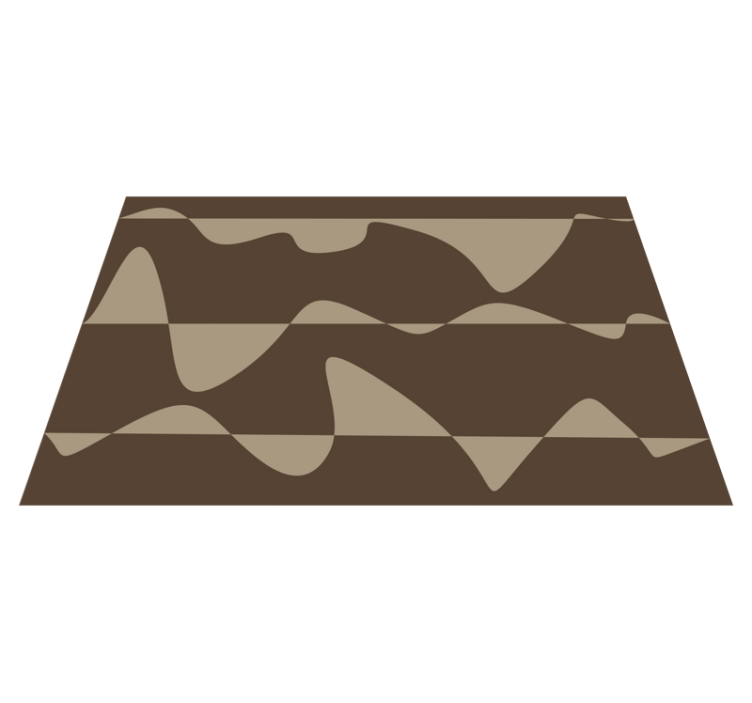 abstract brown kitchen vinyl floor tiles - TenStickers