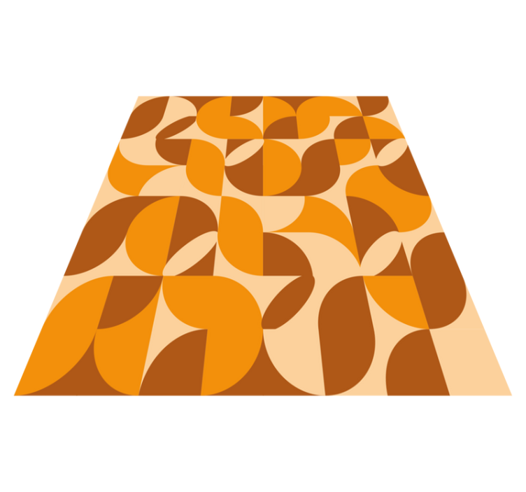 retro living room vinyl rug - TenStickers