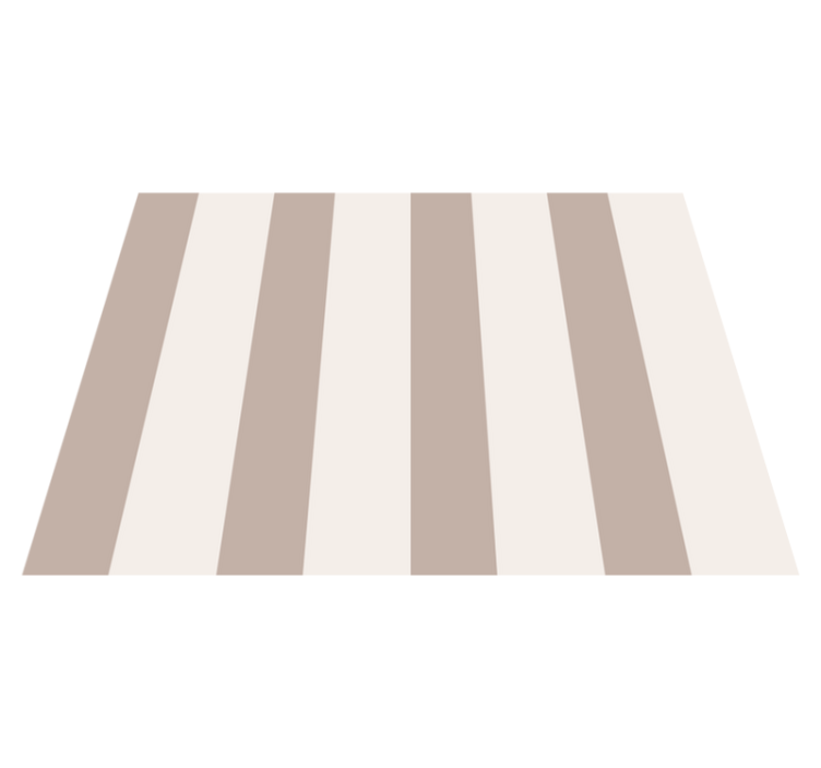 Stripes pattern beige vinyl rug - TenStickers