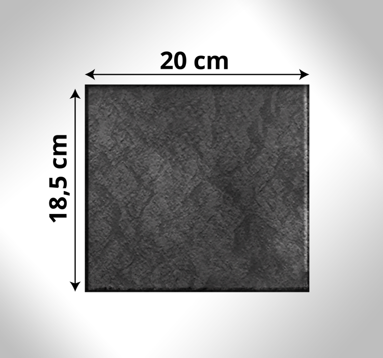 Textured Stone Square texture vinyl rug - TenStickers