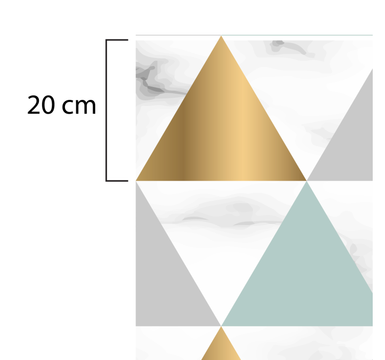 marble triangles geometric rugs - TenStickers