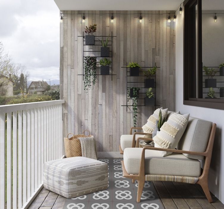 "Panot" floor of Barcelona mosaic floor tiles - TenStickers