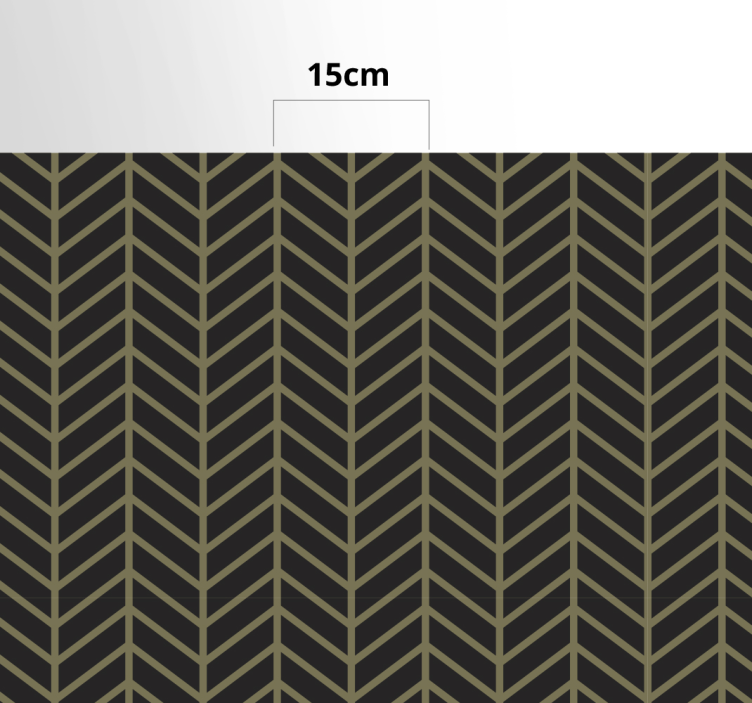 Herringbone Striped Pattern stripes vinyl rug - TenStickers
