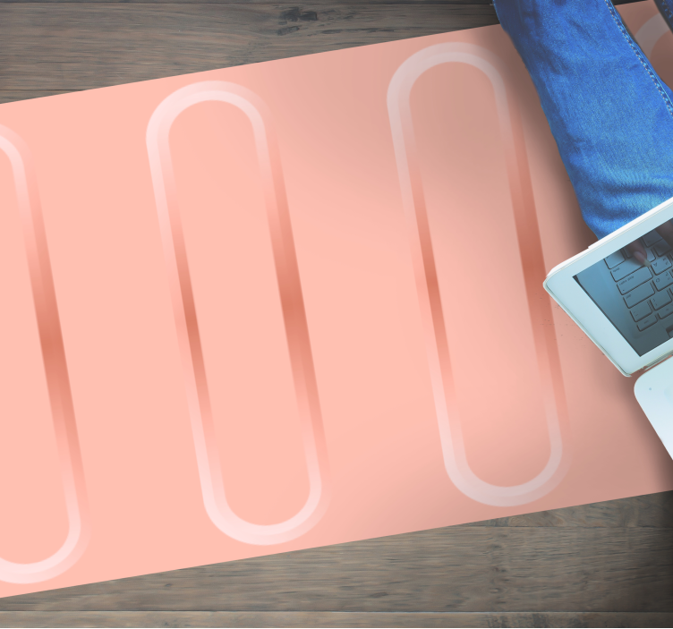 Abstract Geometric Lines texture vinyl rug - TenStickers